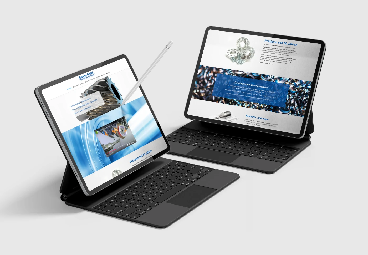 Bomme Schleiftechnik, Sonderwerkzeugbau · Website